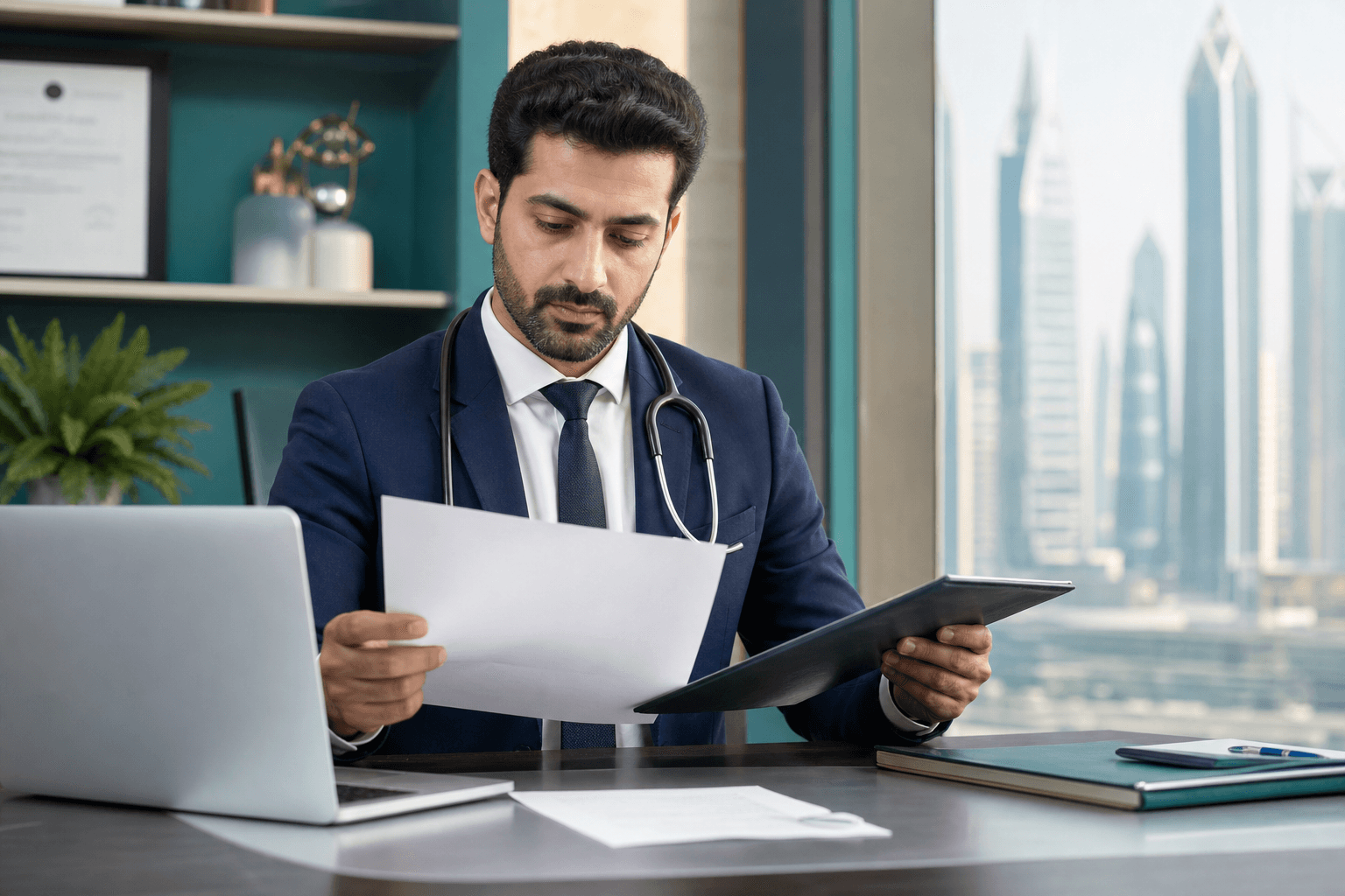 Professional medical licensing documents and consultation